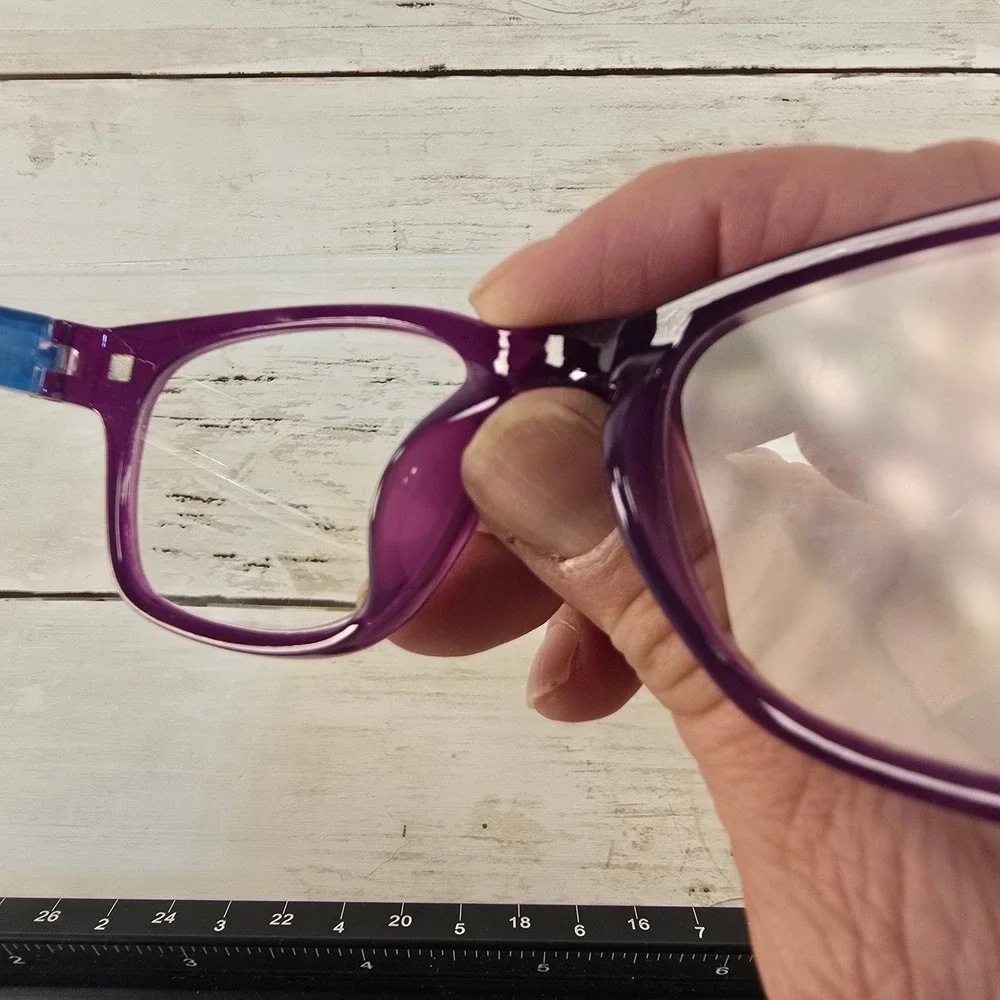 Hard‎ Candy Purple Rules DPUR +1.00 Reading Glasses Striped Temples 49-19-140